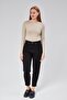 Beige Lined Long Sleeve Snap Body - 4