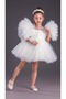 Tutu Skirt Puffy Sleeves Comotini Crowned Girl's Evening Dress MNK0582 WHITE - 3