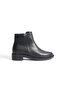Women's Perry Black Skin Classic Flat Short Ankle Boots - 5