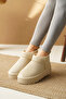 Women's Boots Suede Short Ug Boots with Furry Inside Thick and Flat Sole - 3
