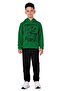 Power Printed Hooded Children's Tracksuit Mnk0616 Green