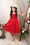 Hat and Gipeli Girl's Dress Mnk0609 Red