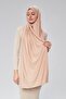 Women's Hijab Combed Shawl Ready Practical Snap-On Easily Wear Long Four Seasons Cotton Shawl - 3