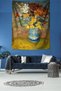 Van Gogh Flowers in a Vase Stain Resistant Fabric Wall Cloth Wall Tapestry Tapestry - 2