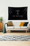The Witcher Written Stain Resistant Velvet Textured Fabric Wall Cloth Wall Carpet Tapestry