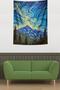 Van Gogh Starry Nights Mountain Landscape Stain Resistant Fabric Wall Cloth Wall Tapestry Tapestry - 2