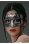 Masquerade antique grey silver distressed mask ball venetian - 4
