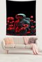 Poppy Astronaut Stain Resistant Fabric Wall Cover Wall Carpet Tapestry