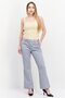 Women Regular Fit Straight Leg Plain Pants, Grey - 4