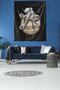 Octopus in Space Stain Resistant Velvet Fabric Wall Cloth Wall Carpet Tapestry - 2