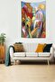 Cubic Drawing Houses Washable Stain Resistant Fabric Wall Cloth Wall Carpet Tapestry