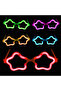 Star Glow Glasses - Star Shaped Glow Stick Glasses - Glow Party Glasses 12 Pieces (5