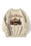Colorado Printed Cotton Oversize Sweatshirt