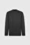 Men's Anthracite-Melange Cotton Standard Fit Regular Cut Crew Neck Knitwear Sweater - 7