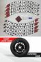 Hankook Motorcycle and Automobile Vehicle 3d Auto Tire Lettering Sticker Rigging 8 Pieces