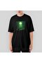 Green Forest Oversize Black T-Shirt