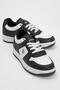 Women's Lace-Up Sneakers WHITE BLACK
