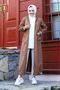 Rib Detailed Zippered Waterproof Full Length Long Trench Top Coat - 2