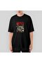 Obituary Skull Stairs Oversize Black T-Shirt