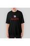 Bugati Logo Oversize Black T-Shirt