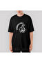 Тениска AC DC Thunderstuck Skull Oversize Black