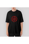Rinne Sharingan Oversize Black T-Shirt