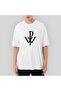 Powerwolf Logo Design Oversize White T-Shirt XL