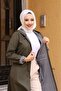Ankle Striped Hooded Trench Coat - 5