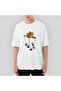 Puppet Skull Oversize White T-Shirt