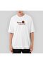 Rowan University Logo Text Oversize White T-Shirt