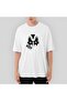 Kiss Mask Oversize White T-Shirt