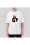 Bear Uncle Sam Oversize White T-Shirt M