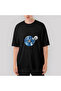Vinyl World Oversize Black T-Shirt