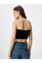 Slim Fit Strapless Crop Top - 4