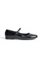 Mary Black Single Striped Patent Leather Ballerinas - 7