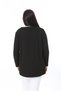 Women's Plus Size Black Jewelled and Tulle Detailed Long Sleeve Blouse 65N38362 - 6