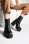 Adela Black Lightweight Blunt Toe Zippered Women's Boots - 3