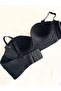 Suede Textured Padded Push up Strapless Bra - 2