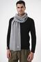 Men's Soft Textured and Knitted Detailed Knitwear Scarf Gray 25W4001 - 2