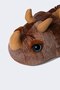 Boy's Rhino Themed Plush Slippers C8629A824Wn - 4