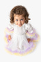 Baby Girl Dress Girls' Dress Birthday Party Wedding Tutu Tulle Long Sleeve Lined Dress - 6