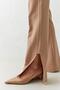 Beige Waist Detailed Pocket Full Fit Trousers - 5