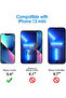 واقي شاشة زجاجي شفاف لهاتف iPhone 13 Mini بدقة Full HD+ منحني ومضاد للكسر - 4