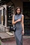 Black Patent Leather Women's Double Zipper Baguette Hand and Shoulder Bag - 5