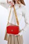 Red Women's Patterned Box Bag - 3