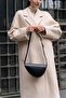 Black Women's Crossbody Asymmetrical Bag - 3