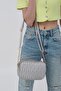 Gray Women's Multi-Compartment Quilted Crossbody Bag - 2