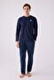 New Season Long Sleeve Men's Pajamas Set Large Size Option