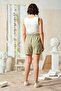 Waist Elastic Shorts Olive