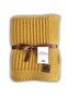 Rebecca Knitwear Knitted Soft Sofa Shawl, Children's Blanket Rebecca Mustard - 130x150 - 5